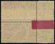 ** FRANCE - Poste - 326a, Paire Dont 1 Ex Impression Sur Raccord: Expo De Paris 1937 - Unused Stamps