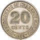 Malaisie, George VI, 20 Cents, 1939, Londres, Argent, TTB+, KM:5 - Malaysia