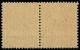 ** FRANCE - Poste - 718Ai, Paire Horizontale, Piquage à Cheval: 4.50f. Bleu - Unused Stamps