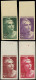 ** FRANCE - Poste - 730/33, Non Dentelés, Bdf: Marianne De Gandon (Spink) - Unused Stamps