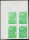 ** FRANCE - Poste - 3733Ab, Bloc De 4 Non Dentelé, Coin De Feuille: Lamouche (Spink) - Unused Stamps