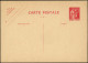 N FRANCE - Entiers Postaux - 285, Cp1 90c. Paix Rouge - Other & Unclassified