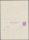 N FRANCE - Entiers Postaux - 679 CPRP, Carte Postale Avec Réponse Payée: 1.50f. + 1.50f. Lilas - Other & Unclassified