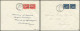 LET FRANCE - Guerre - 3/4, 2 Paires Verticales, Sur 2 Enveloppes "29/7 Et 14/7/40 Ghyvelde": 50c. Paix Et Mercure, Signé - War Stamps