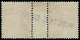 O FRANCE - Postes Serbes - 9, Paire Millésime "7", Papier Blanc: 30c. Semeuse Orange - War Stamps