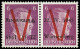 ** FRANCE - Libération (N° Et Cote Mayer) - Wurtemberg 3, Paire Horizontale Dont 1 Ex Surcharge Noire Renversée: 6pf. Vi - Liberation