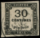 O FRANCE - Taxe - 6, Signé Calves: 10c. Noir - 1859-1959 Gebraucht