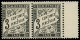 ** FRANCE - Taxe - 12, En Paire, Bdf, TB: 3c. Noir - 1859-1959 Mint/hinged