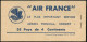 CAR FRANCE - Vignettes - (1936), Carnet "Air France" De 10 Vignettes Bleues "Par Avion" - Andere