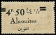 ** ALAOUITES - Poste - 44g, Surcharge Recto Et Verso: 4.50p Sur 0.75p Brun-rouge - Neufs