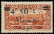** ALAOUITES - Poste - 44g, Surcharge Recto Et Verso: 4.50p Sur 0.75p Brun-rouge - Unused Stamps