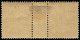 * ALEXANDRIE - Poste - 25a, Paire Millésime "2" (un Ex. Pli De Gomme): 15c. Vermillon - Unused Stamps
