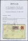 CP ALEXANDRIE - Poste - 48a, Chiffres Gras, Sur CP 10 Rouge 12/5/21, Certificat Boule - Covers & Documents