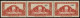 ** ALGERIE - Poste - 167b, Bande De 3 Dont 1 Exemplaire Non Surchargé, Signé Brun: Arc De Triomphe (Maury) - Unused Stamps