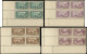 ** ANDORRE - Poste - 24/26 + 28/29 + 32/33, 7 Blocs De 4 CD 1932: Paysages - Unused Stamps