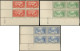 ** ANDORRE - Poste - 24/26 + 28/29 + 32/33, 7 Blocs De 4 CD 1932: Paysages - Unused Stamps