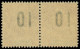 ** DAHOMEY - Poste - 39Aa, Paire Chiffres Espacés Tenant à Normal: 10 Sur 40c. Rouge-orange - Unused Stamps