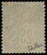 O DIEGO-SUAREZ - Poste - 5a, Surcharge Renversée, Signé Scheller: 15 Sur 25c. Noir S. Rose - Unused Stamps