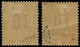 * GABON - Poste - 74A/75A, Espacés - Unused Stamps