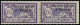 * GRAND LIBAN - Poste - 33, Paire Dont 1 Ex "3" Et "P" écartés: 3pi. Sur 60c. Violet - Unused Stamps