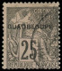 O GUADELOUPE - Poste - 21b, "GUADBLOUPE", Signé Brun: 25c. Noir Sur Rose - Used Stamps