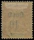 * GUADELOUPE - Poste - 46B, Type I, Double Surcharge, Signé Brun: 10c. S. 40c. Rouge-orange - Unused Stamps