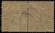 * GUADELOUPE - Poste - 47Bb, En Paire Surcharge Tête-bêche, Signé - Unused Stamps