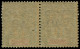 ** GUADELOUPE - Poste - 48e, Paire Composition 2 Case 24/25, 1 Exemplaire "t" étroit + "4" Renversé - Unused Stamps