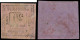 O GUADELOUPE - Taxe - 8/9, 15c. Violet Et 20c. Rose - Timbres-taxe