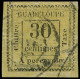 O GUADELOUPE - Taxe - 10, Belles Marges: 30c. Jaune - Postage Due