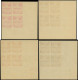 ** GUADELOUPE - Taxe - 41/50, 10 Blocs De 4 CD 1947, Non Dentelés - Portomarken