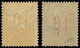 * GUINEE - Poste - 61A/62A, Chiffres Espacés - Unused Stamps