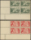 ** INDE FRANCAISE - Poste - Ensemble De 17 Blocs De 4 Coins Datés Dont Multiples, 1936/52 - Autres & Non Classés