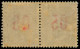 * INDOCHINE - Poste - 60Aa, Paire Chiffres Espacés Tenant à Normal (gomme Coloniale + Légère Oxydation) - Unused Stamps