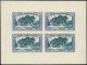 * LAOS - Blocs Feuillets - (27), Feuillet De 4 Non Dentelé (postes 6): 0.70p. Bleu - Laos