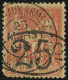 O MADAGASCAR - Poste - 27, Signé Brun Et Scheller, 1 Angle Arrondi: 25c. Sur 40c. Rouge-orange - Gebruikt