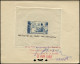 EPT MADAGASCAR - Poste - 320, épreuve D'atelier, Bon à Tirer En Bleu (1104), Datée Et Signée 03/04/1950: Œuvres Sociales - Unused Stamps