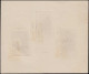 EPA MAROC - Poste - Maury 254/68, Série Complète Des 6 épreuves D'artiste En Noir Des Blocs Feuillets Gommés - RRR - - Unused Stamps