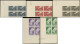 Delcampe - ** MARTINIQUE - Poste - 226/42, 17 Blocs De 4 Non Dentelés, Cdf Avec N°: Série Courante - Unused Stamps