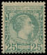 * MONACO - Poste - 6, Décentré, 25c. Charles III Vert - Unused Stamps