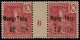 ** MONG-TZEU - Poste - 21, Paire Millésime "6": 10c. Rouge - Unused Stamps