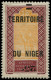 * NIGER - Poste - 18a, Surcharge "25" Renversée, Signé Brun: 25c. S. 15c. Méhariste - Neufs