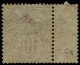 * NOSSI-BE - Poste - 23, Surcharge à Cheval Sur Bdf: 10c. Noir S. Lilas - Unused Stamps