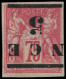 (*) NOUVELLE-CALEDONIE - Poste - 7a, Surcharge Renversée, Bien Margé: 5 Sur 75c. Rose - Other & Unclassified