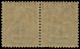 ** NOUVELLE-CALEDONIE - Poste - 65b, Paire Dont 1 Exemplaire "5" Sans Boule: 5c. S. 30c. Brun - Unused Stamps