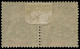 * NOUVELLE-CALEDONIE - Poste - 85, En Paire, Surcharge Du Cinquantenaire à Cheval: 10c. S. 15c. Gris (Maury) - Unused Stamps