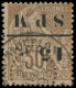 O SAINT PIERRE & MIQUELON - Poste - 12a, Surcharge Renversée, Signé Brun (points Jaunes): 15 S. 30c. - Used Stamps