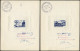 Delcampe - EPA SAINT PIERRE & MIQUELON - Poste - 325/343, 6 épreuves, "bon à Tirer" En Bleu, Représentant L'ensemble De La Série, D - Imperforates, Proofs & Errors