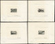 EPA SAINT PIERRE & MIQUELON - Poste - 372/75, 4 épreuves D'artiste En Noir, Signées: Bœuf, Lapins, Renard, Cervidés - Other & Unclassified