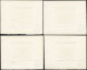 EPA SAINT PIERRE & MIQUELON - Poste - 372/75, 4 épreuves D'artiste En Noir, Signées: Bœuf, Lapins, Renard, Cervidés - Other & Unclassified